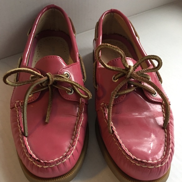 Sperry rose patent leather slip on tie loafer - Picture 5 of 7